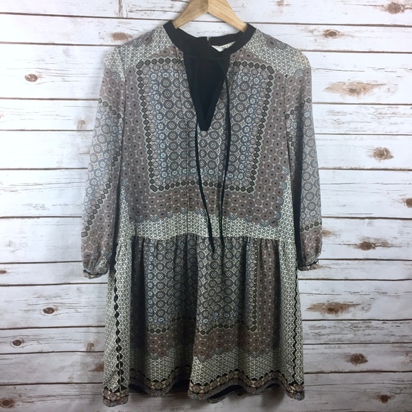 Anthropologie Allison NY Tiled Drop Waist Dress - Picture 1 of 7